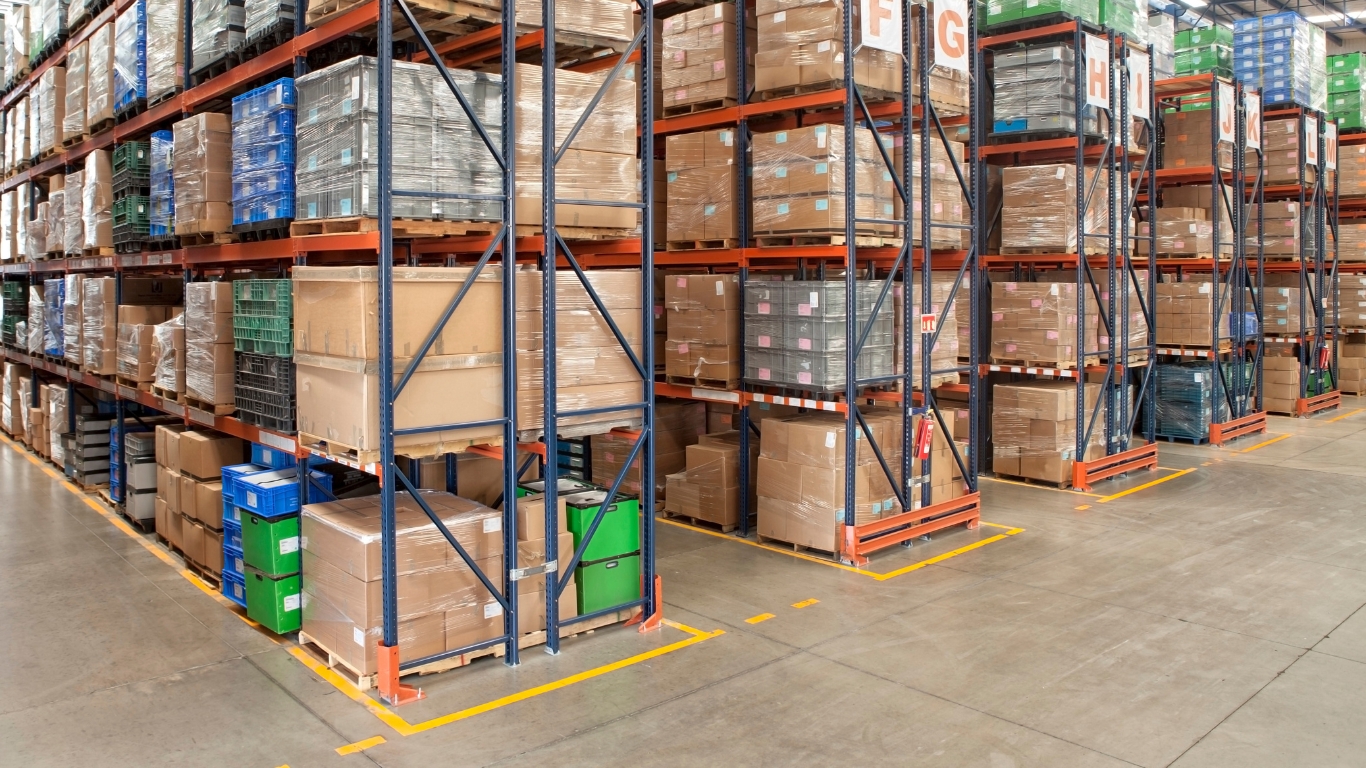 ตีเส้นพื้นที่เก็บสินค้า